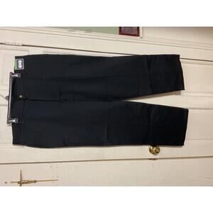 Wrangler black no iron flat front classic fit khaki pants 42/30